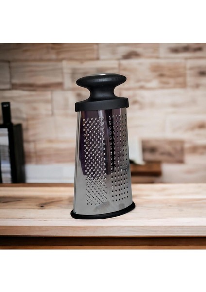 24 cm Çift Taraflı Kule Çelik Rende El Rendesi Çift Taraflı Mini Gözenekli Fonksiyonel Mutfak Rend