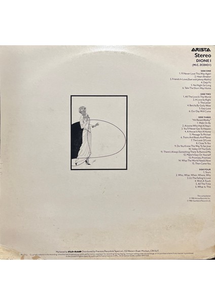 Dionne Warwick The Collection Double Lp Plak fiyatları