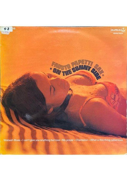Fausto Papetti Sax On The Sunny Side Lp Plak