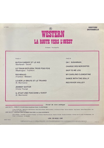 Western Soundtrack Lp Plak