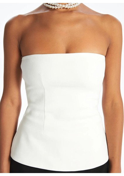 Lcw Vision Straplez Yaka Peplum Bluz (S5) modelleri