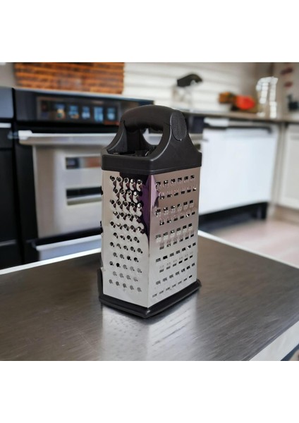 Kule Rende 6 Köşe 6 Fonksiyonlu Lüx Saplı Rende 22 cm El Rendesi Peynir Sebze Patates Rende