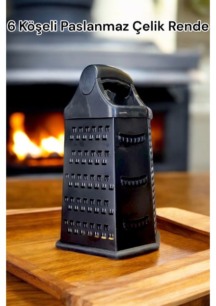 6 Köşeli Paslanmaz Siyah Çelik Rende KW-290 FMA562901