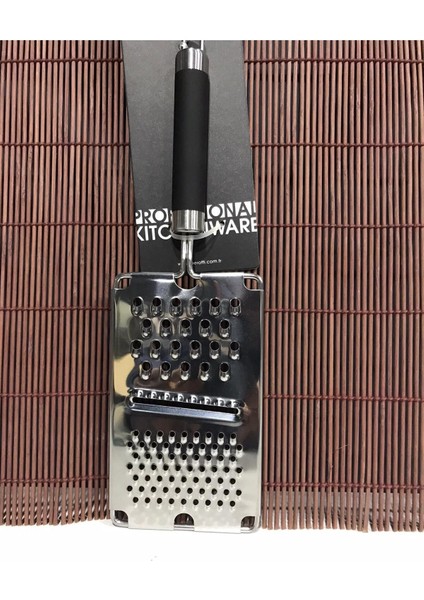 Siyah Slikon Saplı Metal El Rendesi