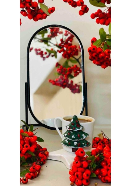 Şık Metal Oval Siyah Makyaj Aynası, Kullanışlı ve Modern Tasarım fiyatları