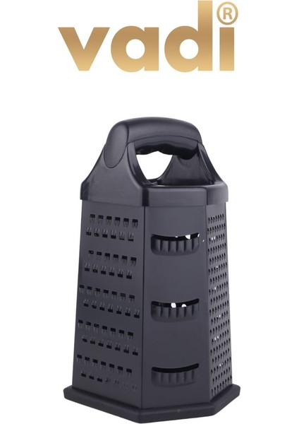 Alessı Lüx Siyah Metal Rende Profesyonel 6 Bölmeli Rende fiyatları