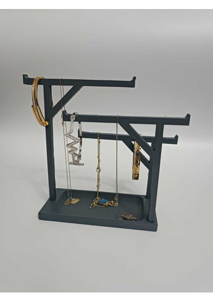 Çok Amaçlı Takı Organizatör Bileklik ve Kolye Saklama Kutusu Gri fiyatları