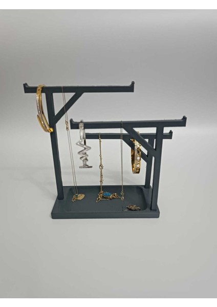 Çok Amaçlı Takı Organizatör Bileklik ve Kolye Saklama Kutusu Gri indirimleri