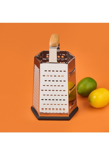 Aitutaki 6 Yönlü Çelik Rende - Gri / Siyah - 18 cm modelleri