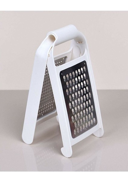 Katlanabilir Paslanmaz Çelik Rende - Çift Taraflı Rende Beyaz