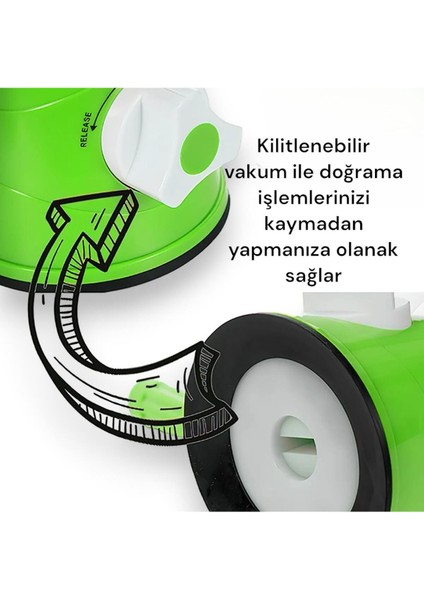 Masaüstü 3 Aparatlı Pratik Rende Seti-Kırmızı