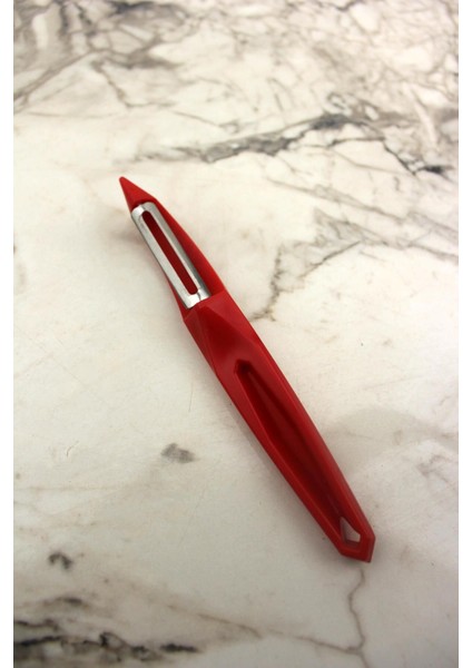 Plastik Soyacak Düz Bıçak Kırmızı