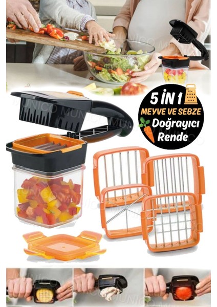 5 Başlıklı Sebze Dilimleme Rende Büyük Saklama Alanı ve Pratik Kesim Aracı ile Etkili Kullanım fiyatları