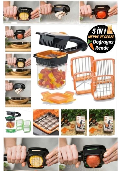 5 Başlıklı Sebze Dilimleme Rende Büyük Saklama Alanı ve Pratik Kesim Aracı ile Etkili Kullanım fırsatları