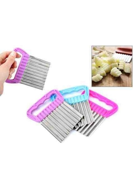 2 Adet Metal Ağızlı Patates Dilimleyici Meyve Şekillendirici Kit fiyatları