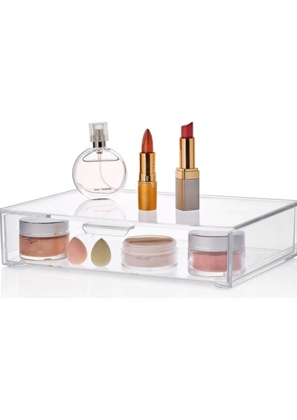 Beyaz Çok Bölmeli Makyaj ve Takı Organizeri, Şık ve Kullanışlı Depolama Çözümü