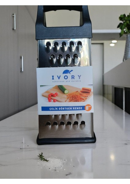 Paslanmaz Çelik Rende Siyah Renk