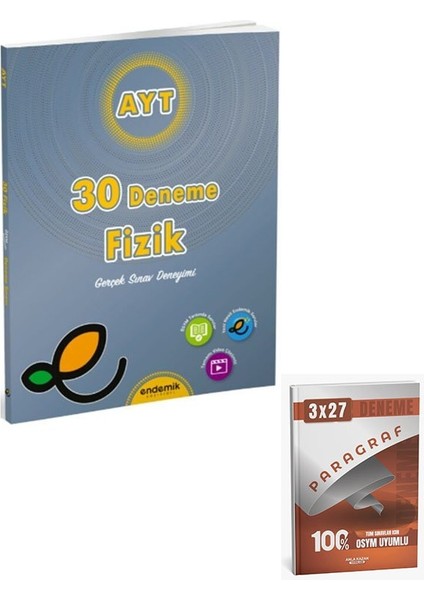 Endemik 2026 Ayt Fizik 30 Deneme+Anla Kazan Paragraf