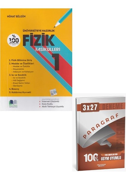 Nihat 2026 Tyt Fizik Fasikülleri 1+Anla Kazan Paragraf