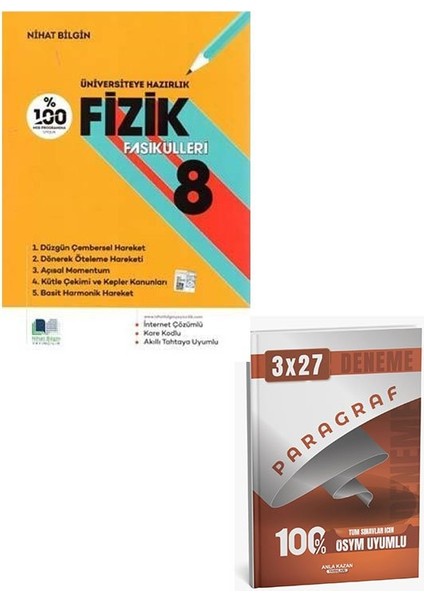 Nihat 2026 Tyt Fizik Fasikülleri 8+Anla Kazan Paragraf