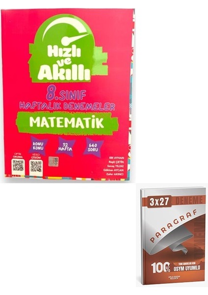 Tammat 2026 8. Sınıf Matematik Hızlı ve Akıllı Haftalık Deneme+Anla Kazan Paragraf