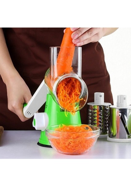 Çevirme Kollu Sebze Doğrayıcı Rende Vegetable Slicer Sebze Dilimleyici