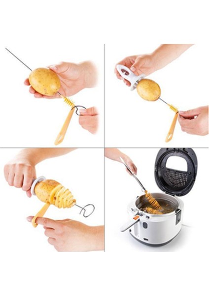 Spiral Patates Dilimleyici Aparat Çubukta Patates Cips Yapma fiyatları