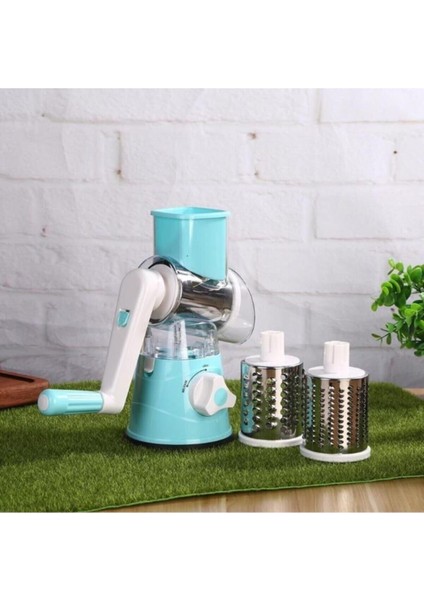 Çevirme Kollu Pratik Doğrayıcı Rende Mavi indirimleri