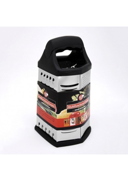 Fame Kitchen 6 Köşeli Çelik Siyah Rende