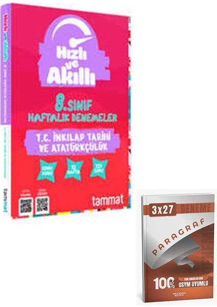 Tammat 2026 8. Sınıf 32 Haftalık T.c. Inkılap Tarihi ve Atatürkçülük Branş Denemesi+Anla Kazan Paragraf