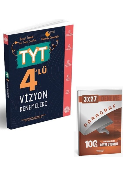 Tammat 2026 Tyt 4 Lü Vizyon Denemeleri+Anla Kazan Paragraf