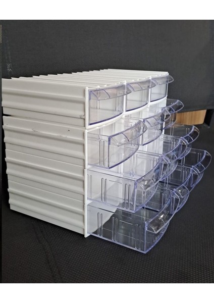 Şeffaf Çekmeceli Organizer Kutu 9 Bölmeli Saklama ve Düzenleme Kutusu indirimleri