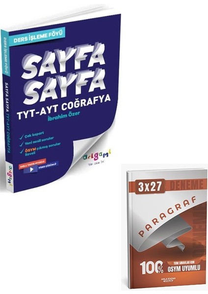 Tammat 2026 Tyt Ayt Coğrafya Sayfa Sayfa Ders Işleme Föyü+Anla Kazan Paragraf