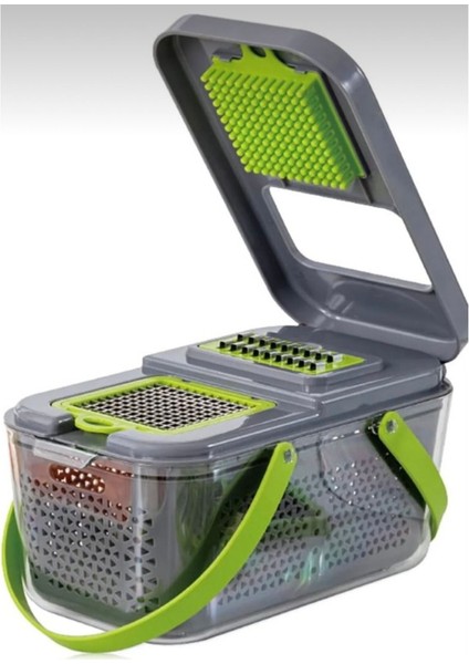 Konterneyli Sebze Dilimleyici Kesici Rende Makinesi Çok Fonksiyonlu Sebze Kesici 25 Parça