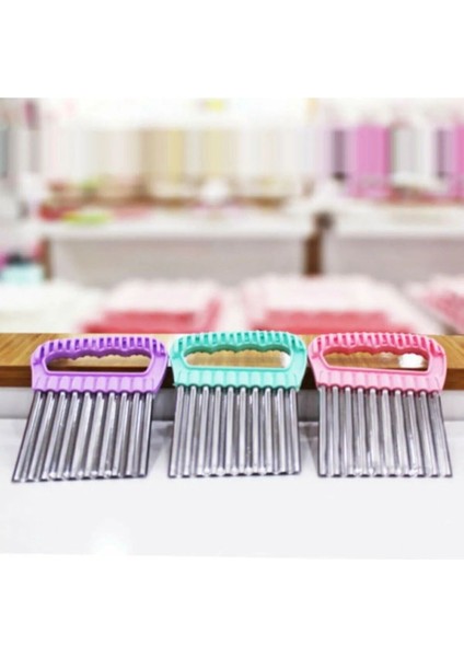 Şekilli Sebze ve Meyve Dilimleyici Patates Cips Dilimleyici 3 Al 1 Öde modelleri