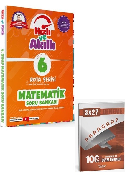Tammat 2026 6. Sınıf Matematik Rota Serisi Hızlı ve Akıllı Soru Bankası+Anla Kazan Paragraf