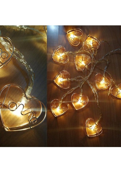 Kalpli Renkli LED Işık Zinciri, Doğum Günü ve Dekorasyon Aydınlatması