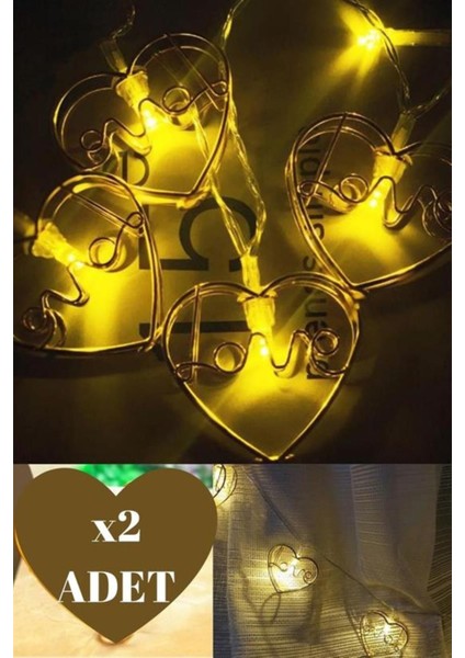 Kalpli Renkli LED Işık Zinciri, Doğum Günü ve Dekorasyon Aydınlatması fırsatları