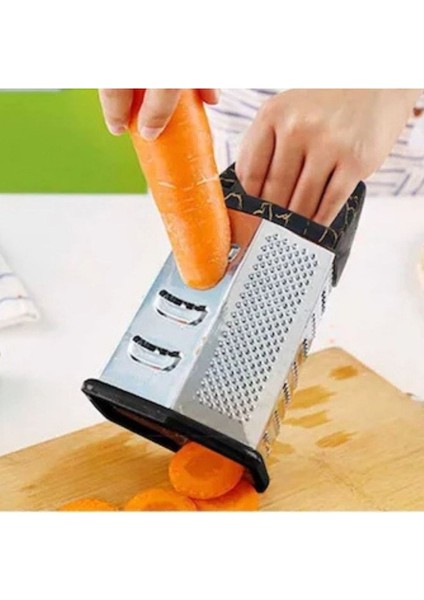 Paslanmaz Çelik Rende Mermer Desenli Altıgen Rende Silikon Saplı Rende Bpa Içermez fırsatları