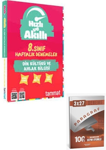Tammat 2026 8. Sınıf 32 Haftalık Din Kültürü ve Ahlak Bilgisi Branş Denemesi+Anla Kazan Paragraf