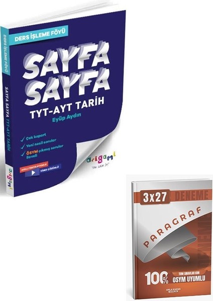 Tammat 2026 Tyt Ayt Tarih Sayfa Sayfa Ders Işleme Föyü+Anla Kazan Paragraf