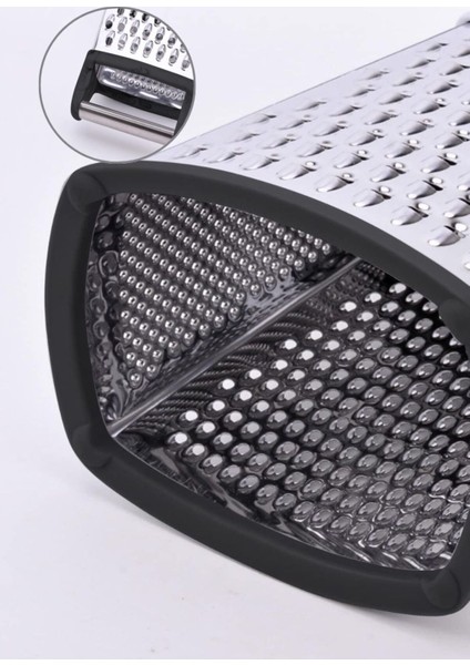 Paslanmaz Çelik Rende Silikon Tabanlı 4 Taraflı Rende Inox 22 cm modelleri