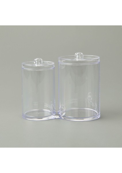 Şeffaf 2'li Pamuklu Organizer, Çok Renkli, 15X9X14 cm