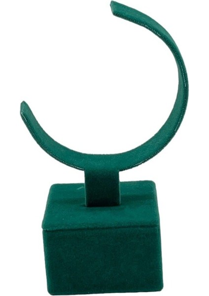 Yeşil Renkli Tekli Kelepçe Sergileme Standı, Şık ve Kullanışlı Takı Düzenleme Ürünü