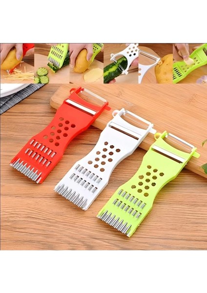 Pratik Peynir, Çikolata, Sarımsak, Limon ve Portakal Kabuğu Rendesi Dilimleme (Karışık Renk)