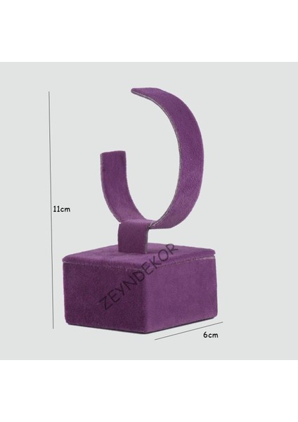 Mor Renkli Tekli Kelepçe ve Bileklik Standı, Şık ve Kullanışlı Tasarım.