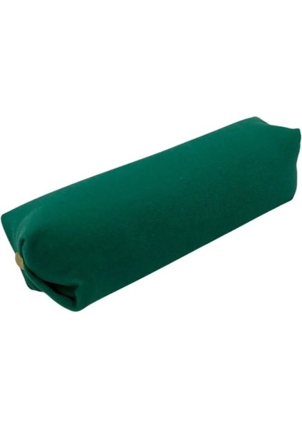 Yeşil Süet Kumaş 20 cm Rulo Takı Yastığı, Şık ve Kullanışlı Tasarım.