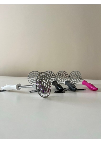 Renkli Plastik Saplı Paslanmaz Metal Patates Ezici Püre Yapıcı Siyah fiyatları