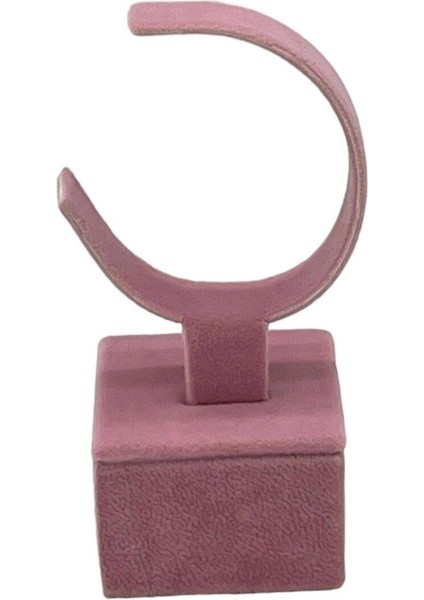 Pembe Tekli Kelepçe Çekim ve Sergileme Standı, Şık Takı Sunumu