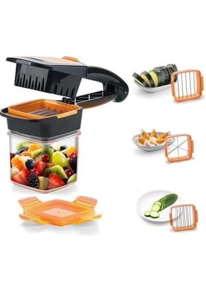 Quick 5 In 1 Büyük Hazneli Pratik Hızlı Meyve Sebze Doğrayıcı Rende fiyatları